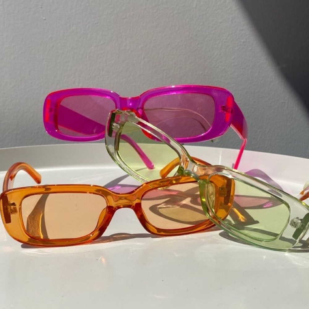 Cute colored lens sunglasses